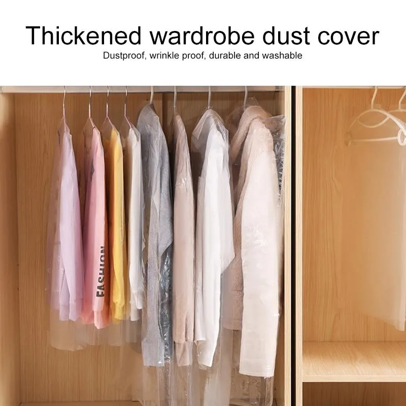 100 Disposable Dust Bags - 60X90Cm - Transparent Pp Cover
