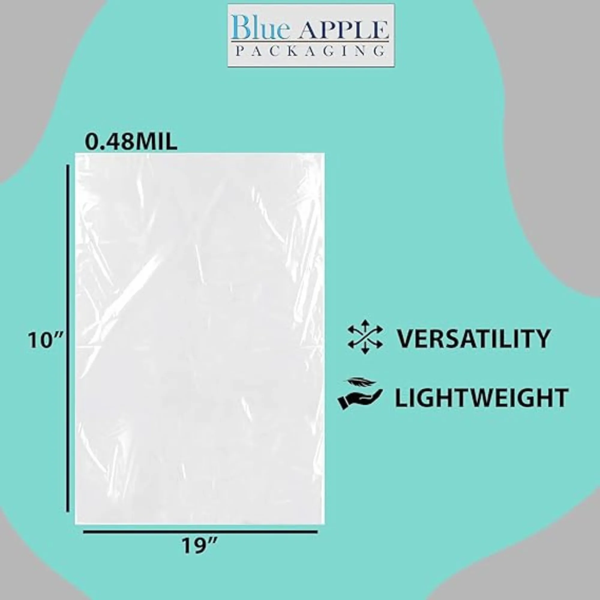 19X10 inches Poly Pan Liners 0.48 Mil Third and Quarter Shallow PTL
