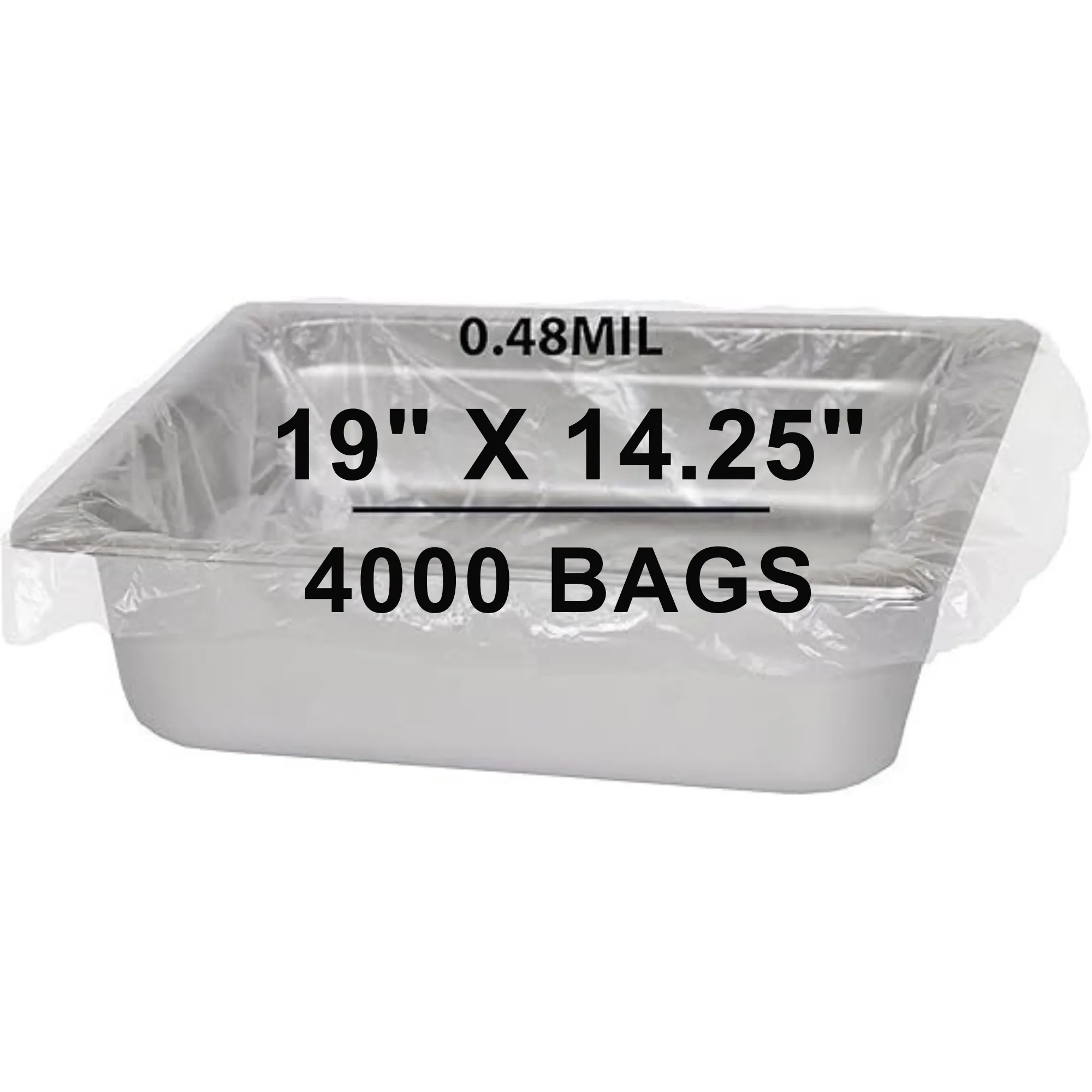 19X14.25 inches Poly Pan Liners 0.48 Mil Half Bun Pan Sheet PTL