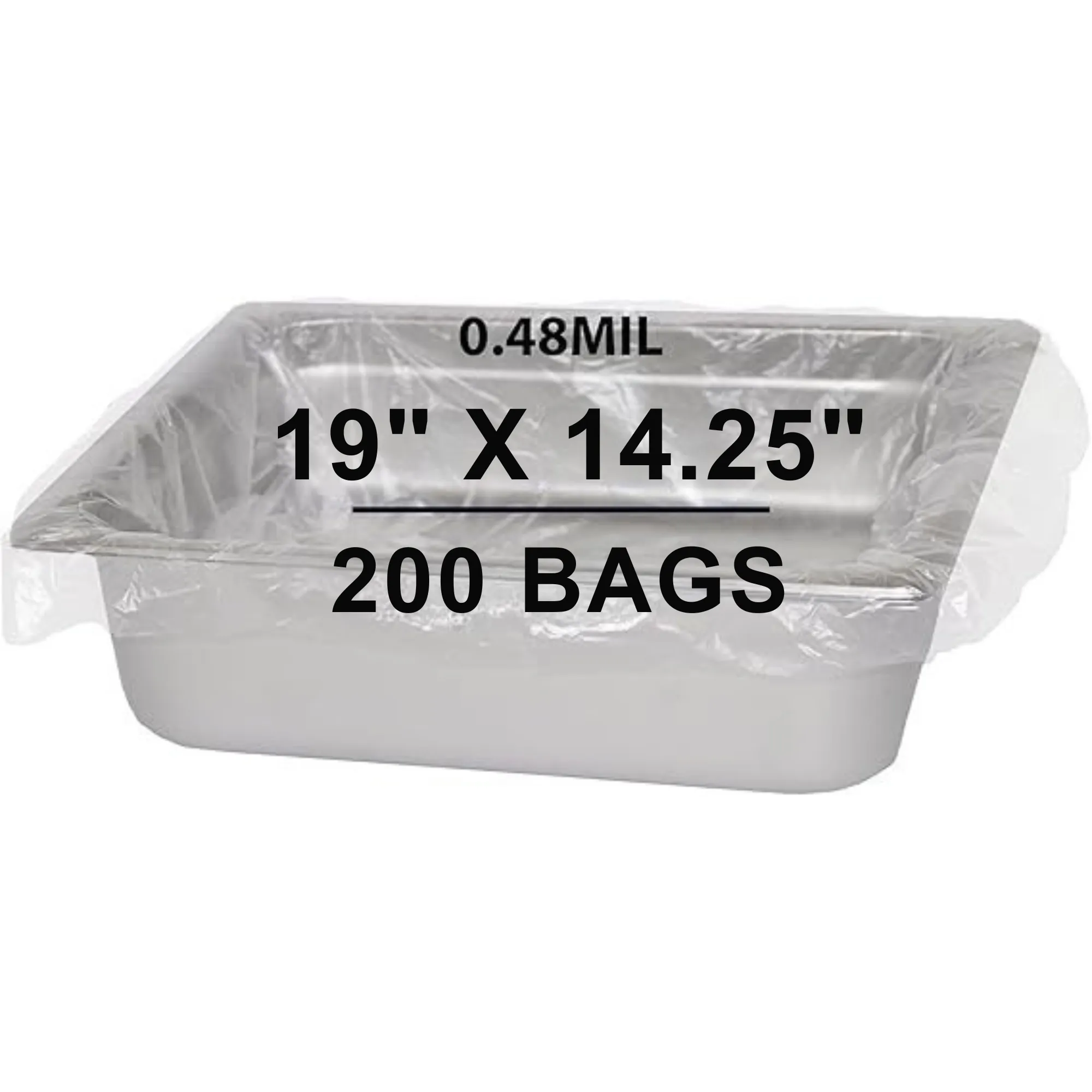 19X14.25 inches Poly Pan Liners 0.48 Mil Half Bun Pan Sheet PTL