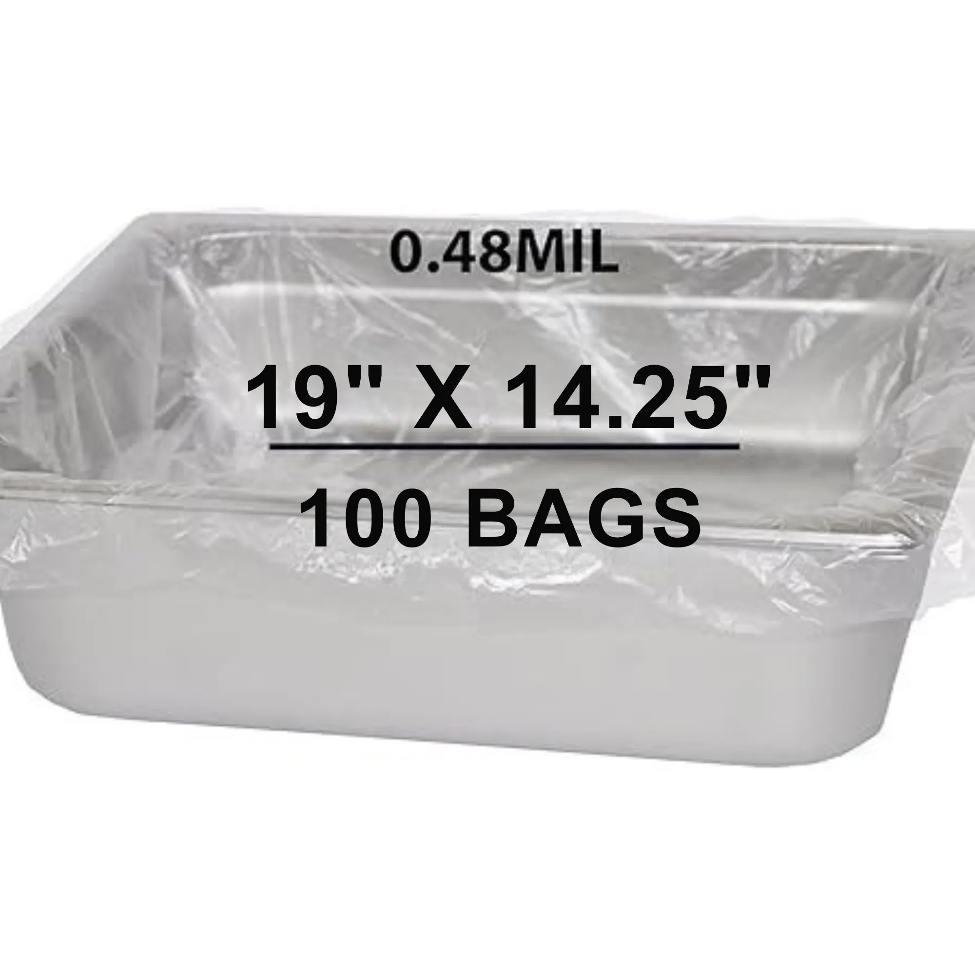 19X14.25 inches Poly Pan Liners 0.48 Mil Half Bun Pan Sheet PTL