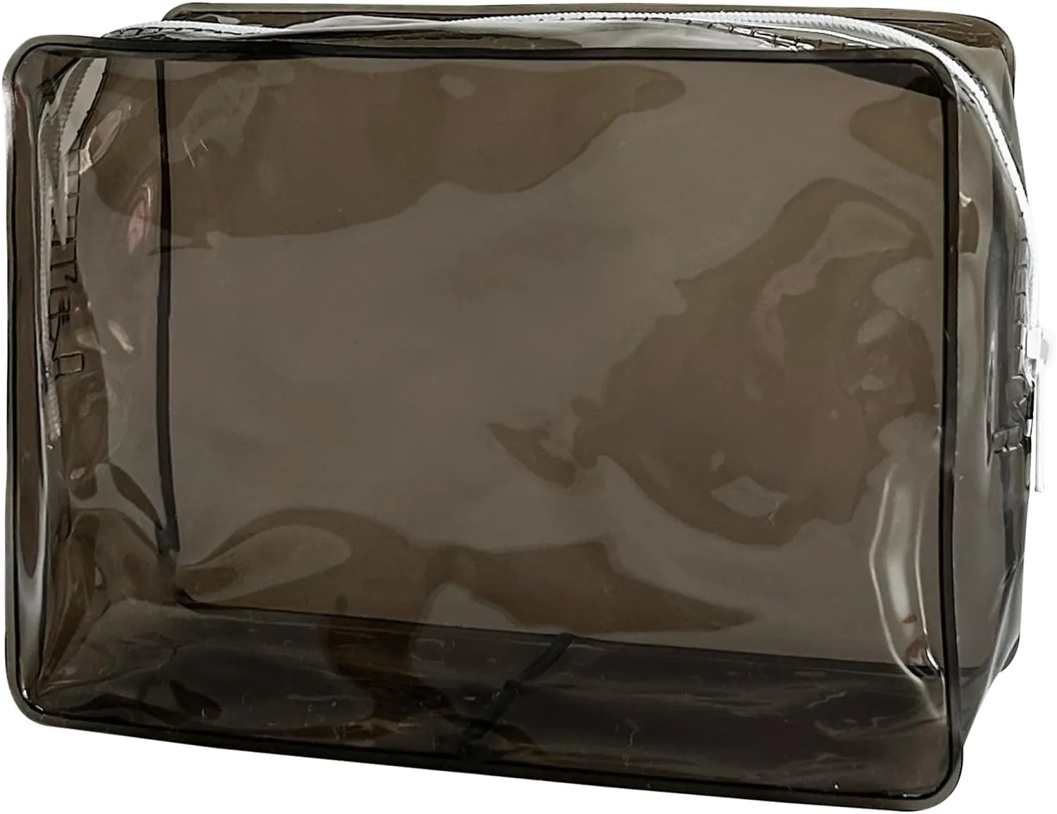 5 pcs Travel Accessories Cosmetic Pouch Bag Makeup Bag Transparent Custom Clear Pvc,PVC for Woman Fashion Zipper Letter (grey)