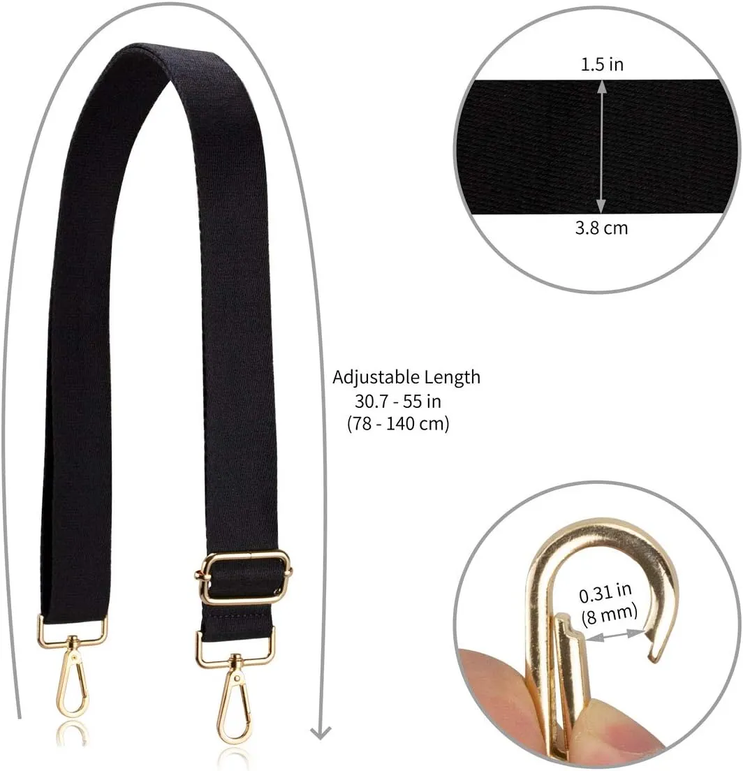 Allzedream Crossbody Bag Strap Soft Adjustable Replacement Purse Straps