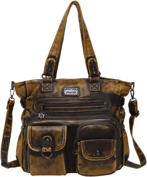 Angelkiss Purses and Handbag for Women Soft Leather Hobo Bags Satchel Shoulder Bags Ladies Tote Crossbody Bag
