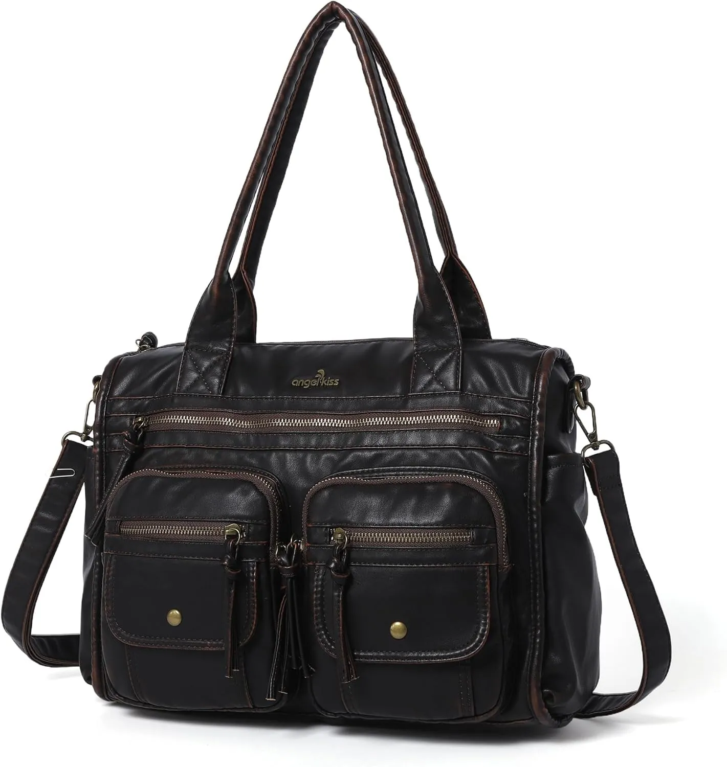 Angelkiss Purses and Handbag for Women Soft Leather Hobo Bags Satchel Shoulder Bags Ladies Tote Crossbody Bag