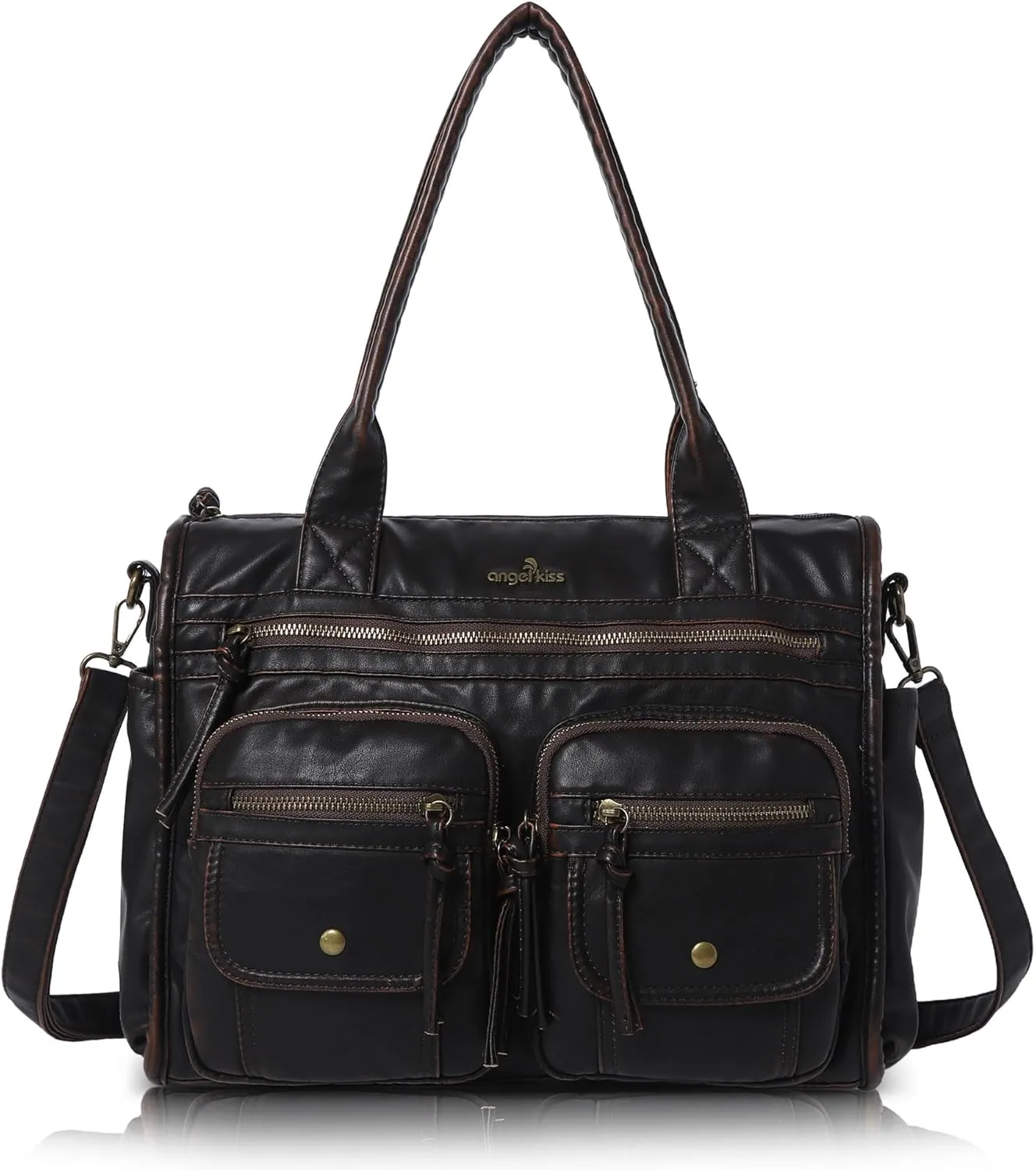 Angelkiss Purses and Handbag for Women Soft Leather Hobo Bags Satchel Shoulder Bags Ladies Tote Crossbody Bag