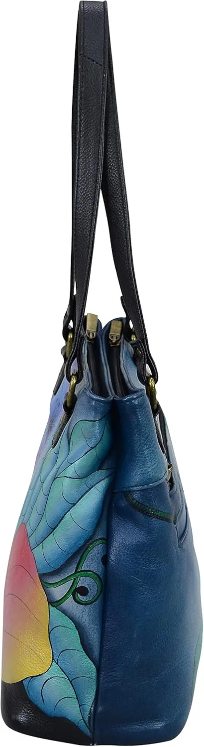 Anna by Anuschka Satchel Shoulder Handbag - Genuine Leather