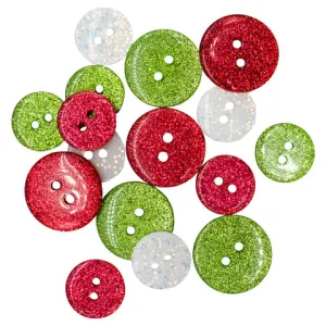 Buttons Galore & More - Buttons - Santa's Sparkle / 4841