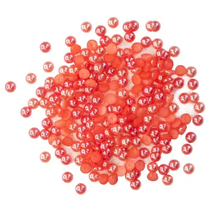 Buttons Galore & More - Shaker Embellishments - Half Pearlz - Grapefruit / HPZ111