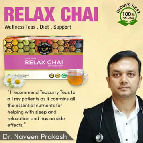 Calm Relax Tea - Helps with Anxiety, Stress and Depression - Relax Chai