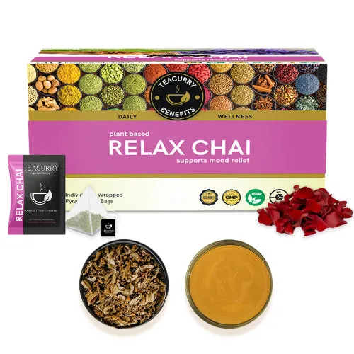 Calm Relax Tea - Helps with Anxiety, Stress and Depression - Relax Chai