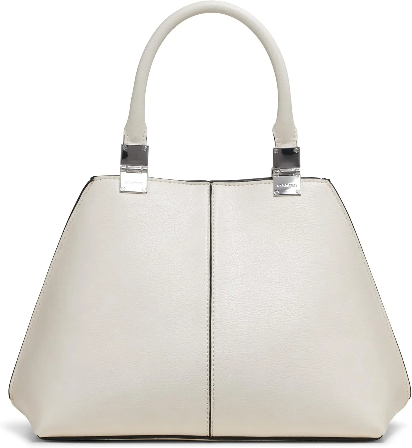 Calvin Klein Granite Geometric Satchel – 2 in 1, Vegan Leather, 2 Pockets