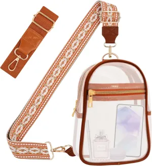 Clear Bag for Stadium Events Approved Concert Travel Outdoors See Through Sports Fan Handbags&Purses