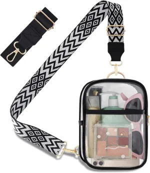 Clear Bag for Stadium Events Approved Concerts Outdoors See Through Sports Fan Handbags & Purses