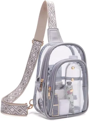 Clear Sling Bag for Stadium Events, Crossbody Bag for Women - Stadium Approved