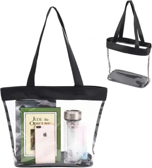 Clear Tote Bag, Stadium Approved 12x6x12 Clear Bag for Stadium Events 12 x12 x6