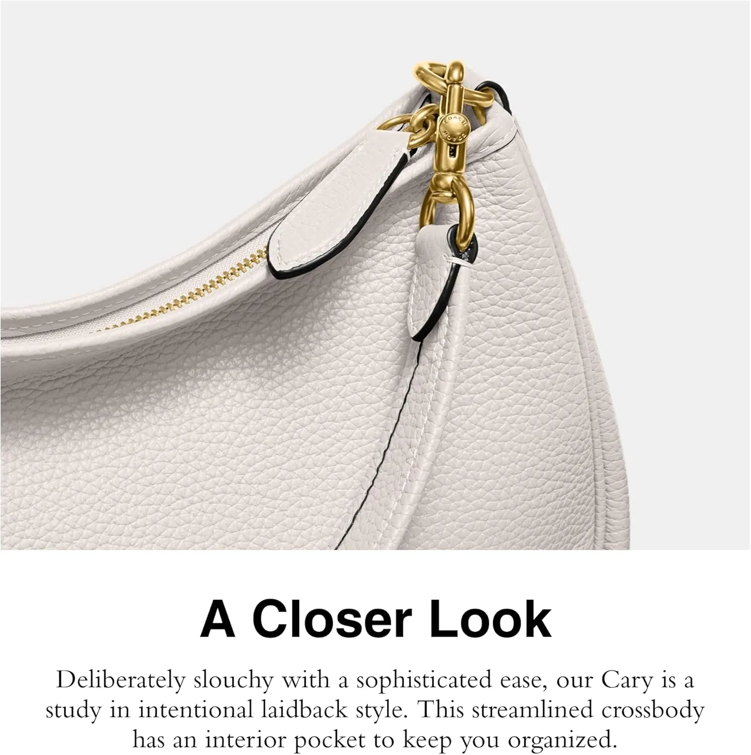 Coach Women's Soft Pebble Leather Cary Crossbody Bag