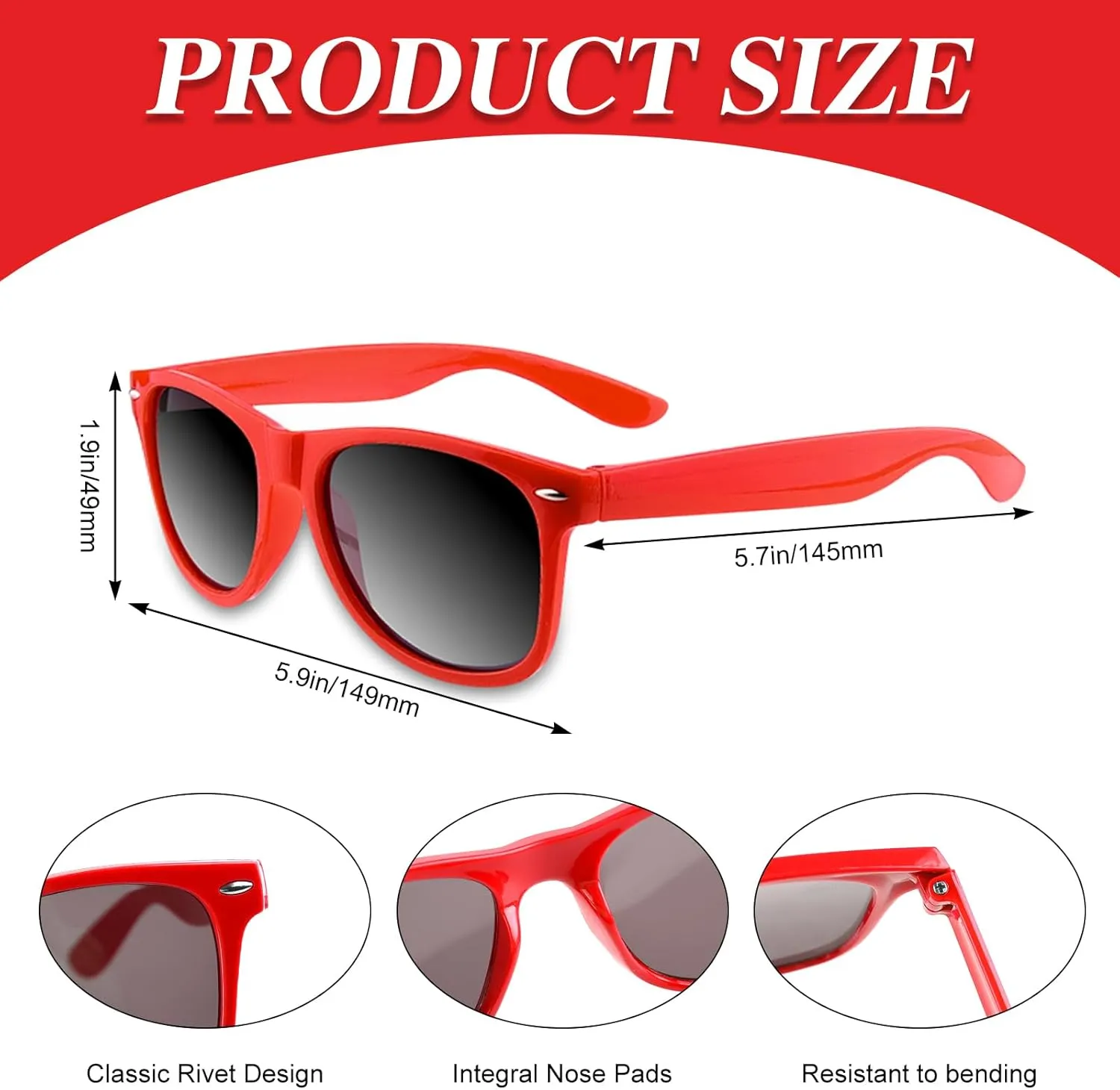 Colorful Party Sunglasses Bulk 20 Packs for Wedding Beach Summer Pool Party Supplies Goodie Bags Stuffers