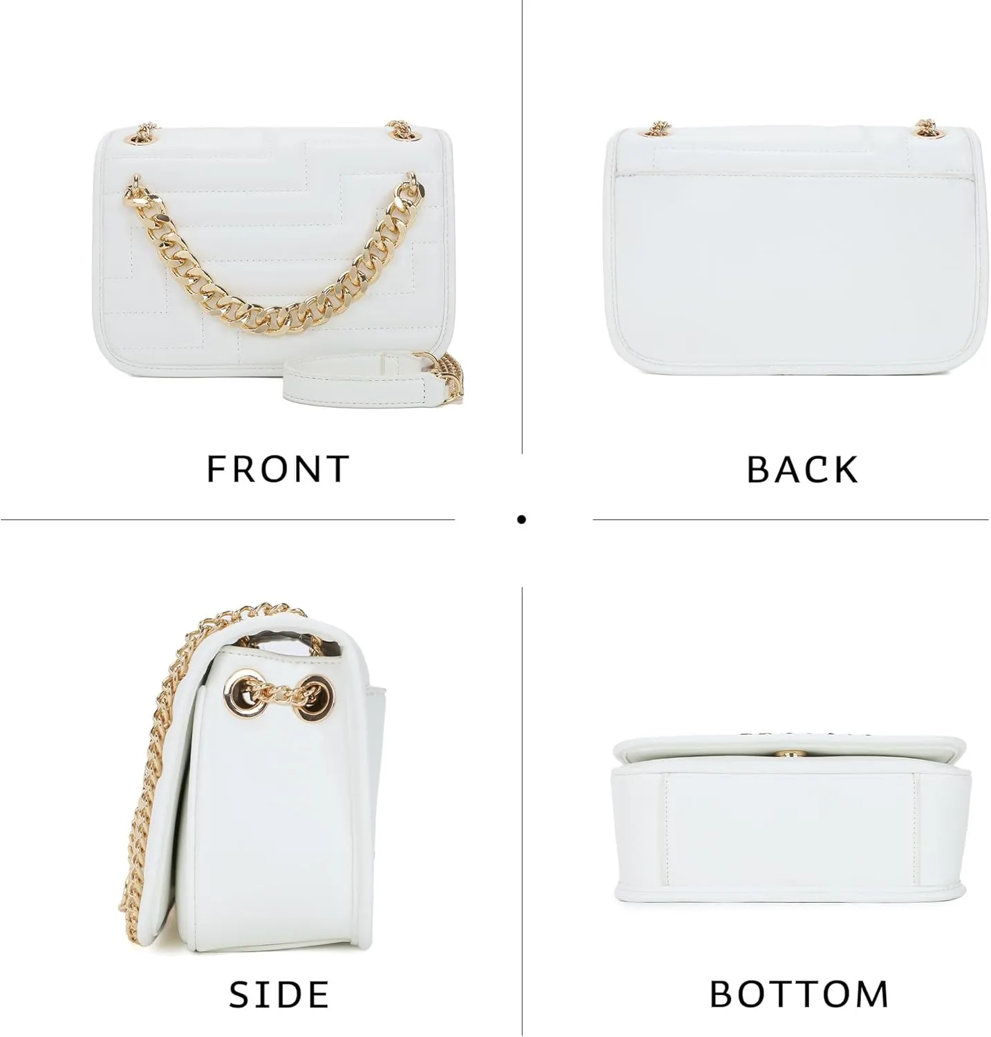 Crossbody Bags for Women,Vegan Leather Purses for Women,Small Shoulder Handbags with Chain Strap