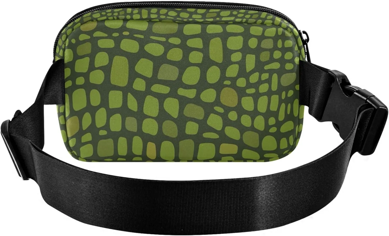 Custom Green Crocodile Skin Alligator Waterproof Women Fanny Pack Hip Bag Belt Purse Funky Travel Waist Pouch
