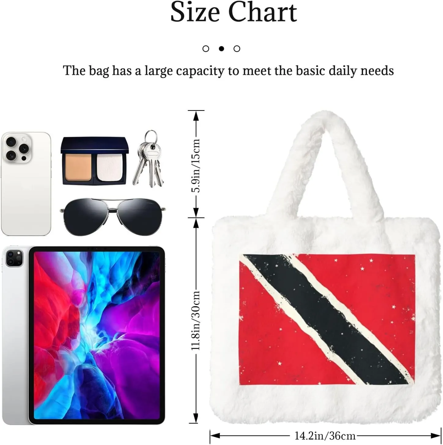 Cute Fuzzy Purse Fluffy Shoulder Bag Plush Furry Tote Bag Aesthetic Purse