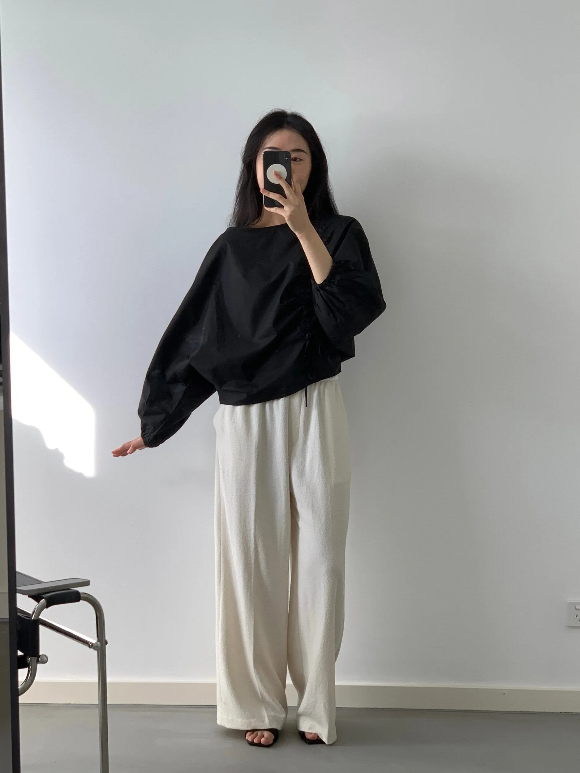 Diagonal Ribbon Blouse