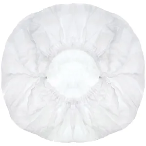 Disposable Gathered Bouffant Cap - White / 100 Pieces Per Bag X 10 Bags = 1,000 Bouffant Caps