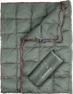 Down Camping Blanket - Camp Blanket, Lightweight, Packable, Puffy, Wearable, Water Resistant, Backpacking Quilt for Outdoor Camping, Travel and Hiking