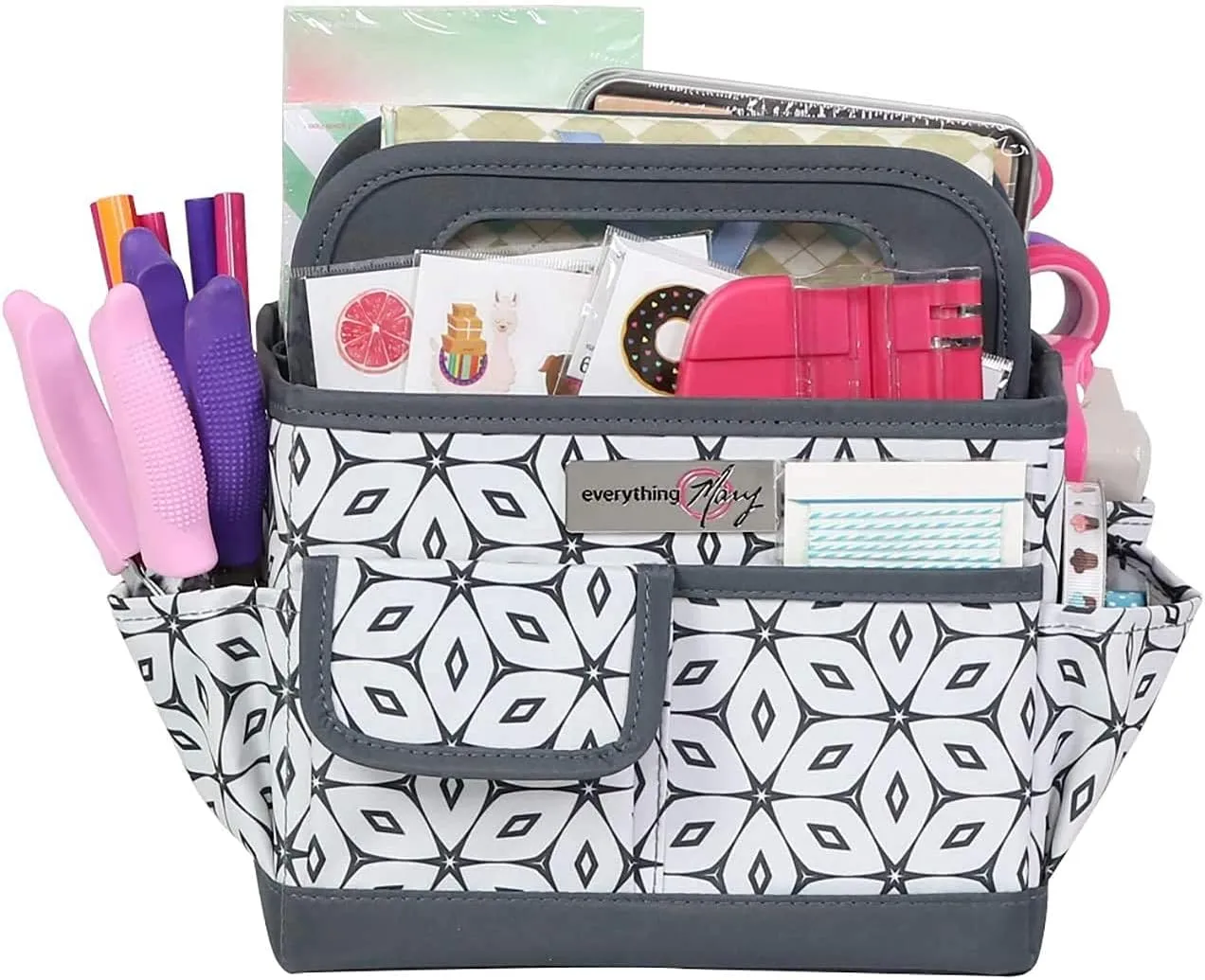 Everything Mary Store and Tote Desktop Caddy - Organizer for Crafts, Art Supplies, Office, School, and Home - Versatile Tote for Supplies and Everyday Storage
