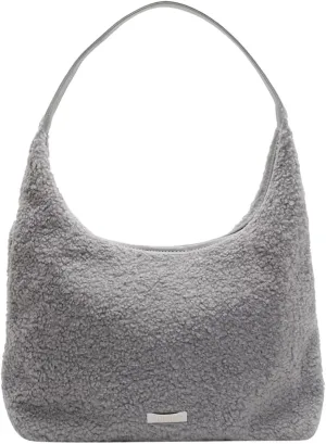 Fluffy Purse Faux Fur Hobo Bag Cute Furry Crossbody Bag Large Capacity Tote Bag