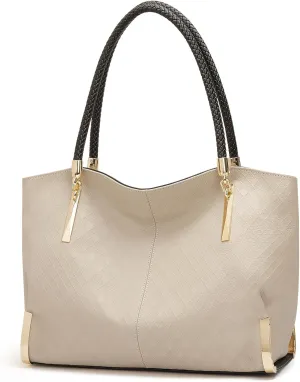 FOXLOVER Large Capacity Tote Handbags for Women, Women's Top-handle Bags Fashion Shoulder Bags Purses Minimalist design