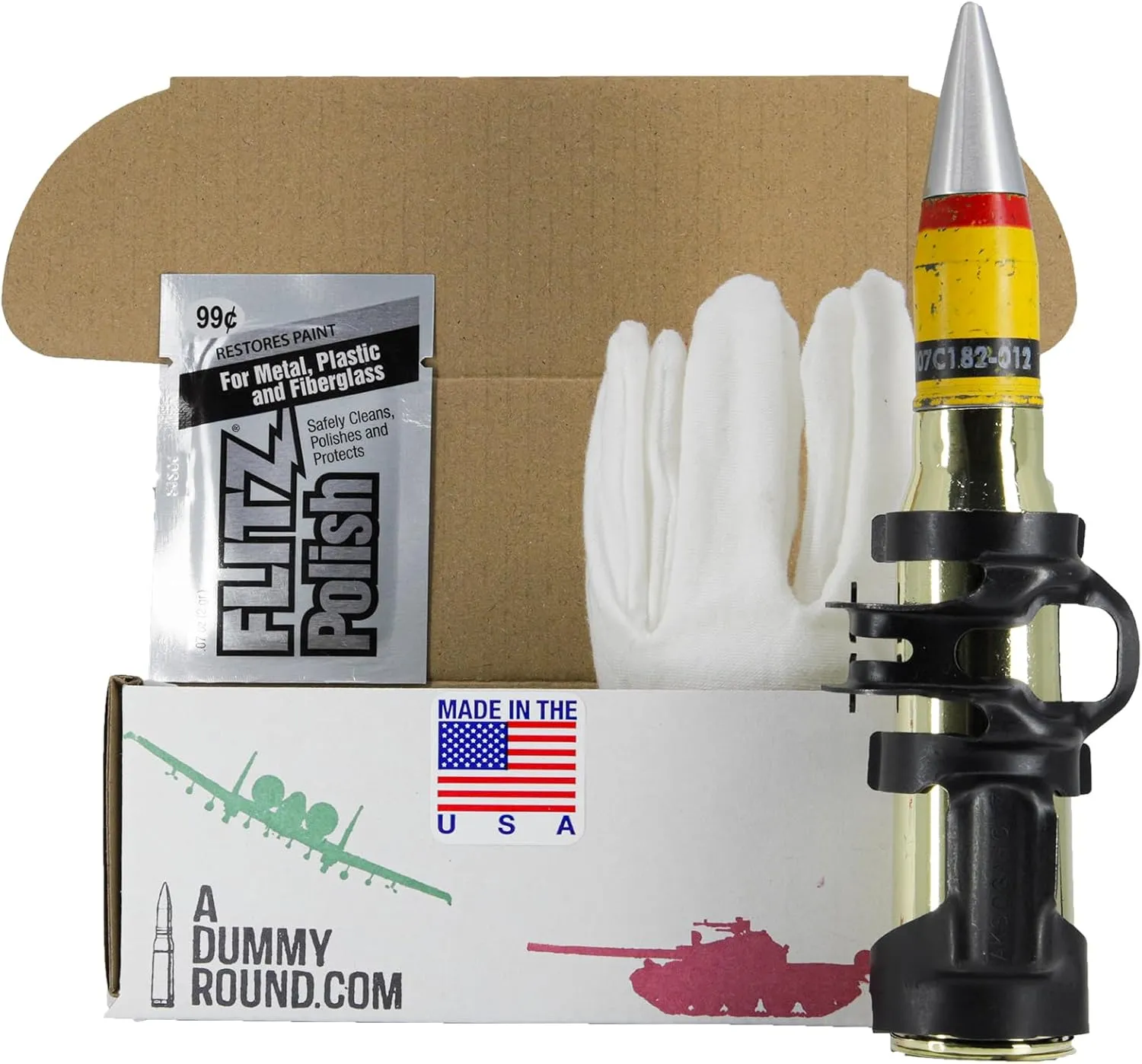 General Dynamics 20mm Dummy Round Military Collectable Display INERT