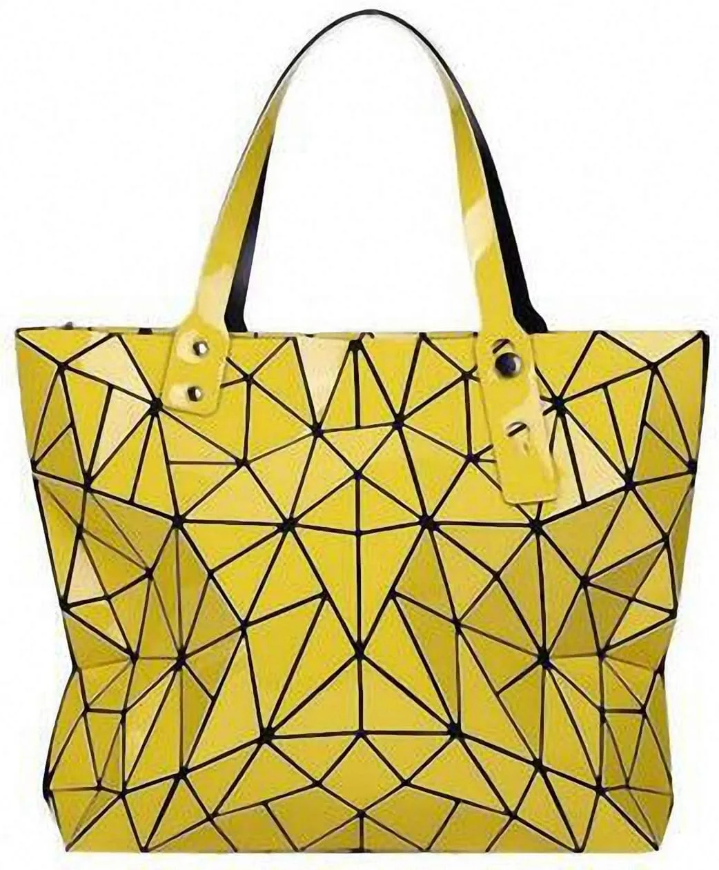Geometric Lattice Top-handle Handbag for Women Matte Tote Purse Handbags Geometry Shoulder Bag