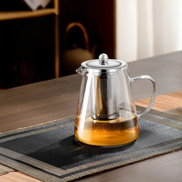 Glass Tea Pot (Free Gloves)