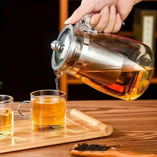 Glass Tea Pot (Free Gloves)