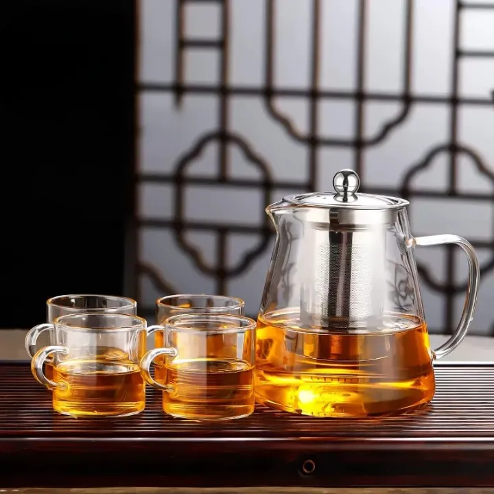 Glass Tea Pot (Free Gloves)