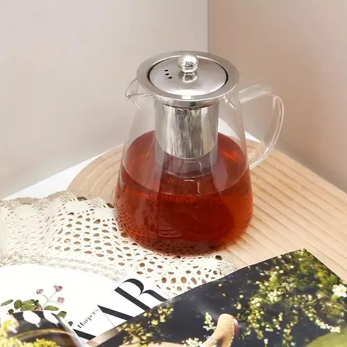 Glass Tea Pot (Free Gloves)