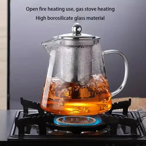 Glass Tea Pot (Free Gloves)