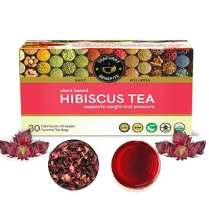 Hibiscus Flower Tea - Helps with Iron Source, Clots & Heart Health