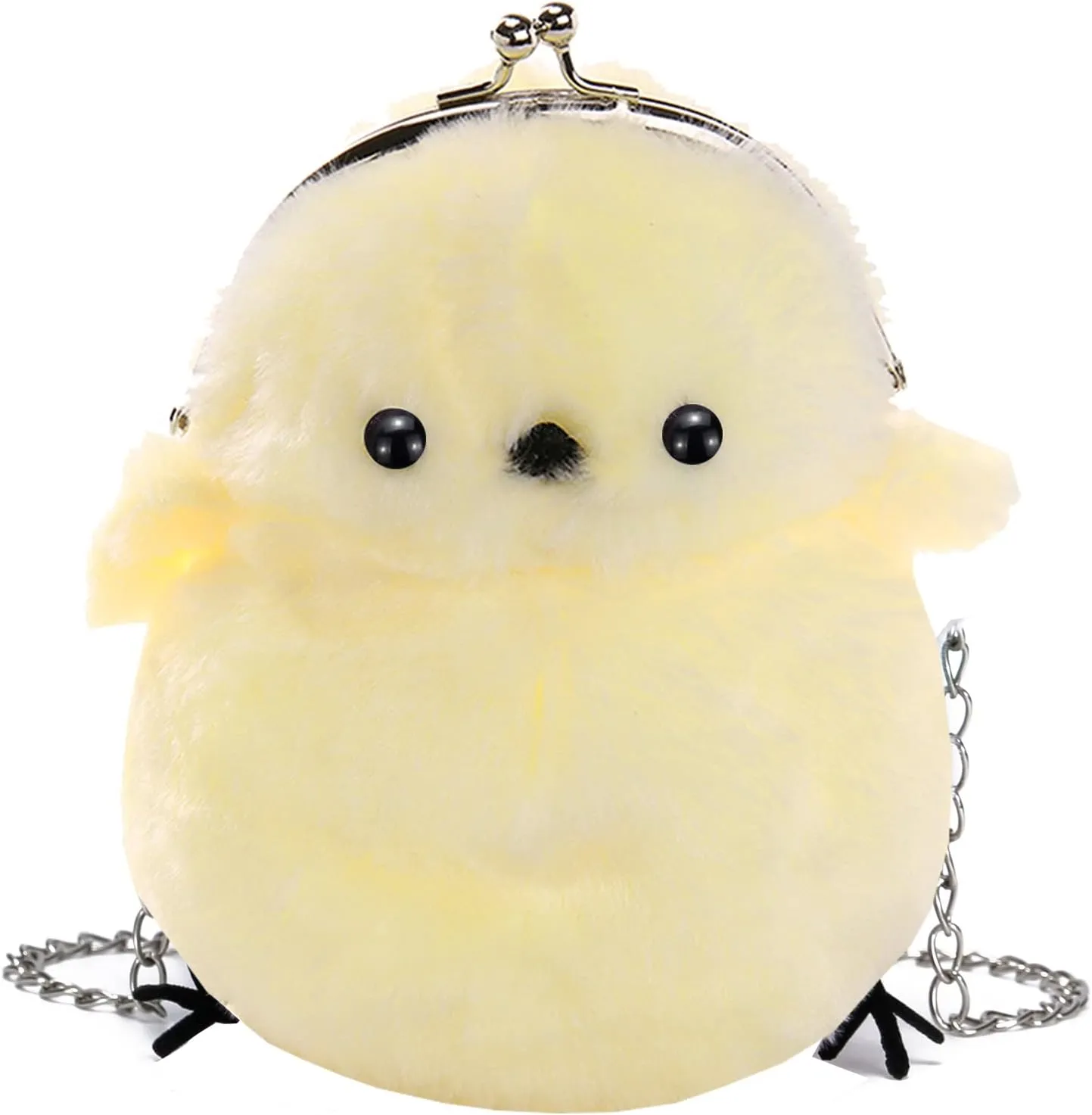 JHVYF Women Cute Plush Crossbody Bag Chic Small Shoulder Purse Cell Phone Wallet For Girls