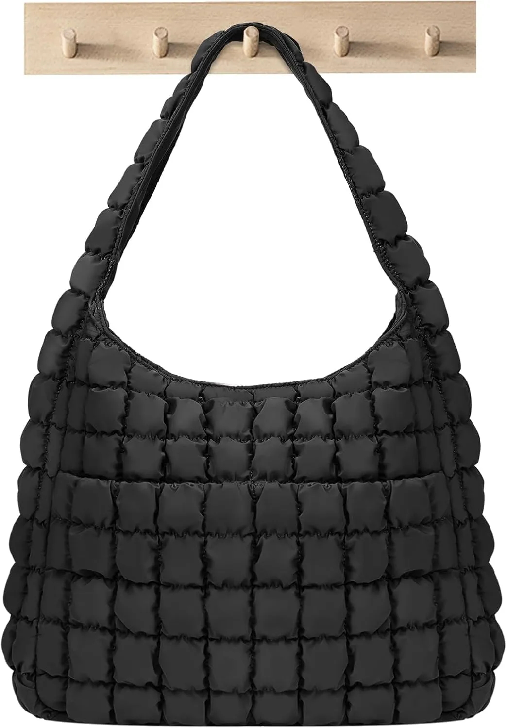 JQWYGB Quilted Tote Bag Large Hobo Bags for Women Puffer Shoulder Bag Quilted Carryall Bag Soft Puffy Padding Handbags