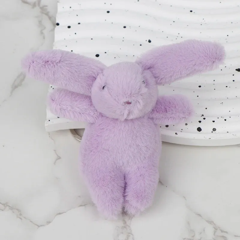Kawaii Bunny Plush Keychain 🐇✨ Cute Soft Rabbit Doll for Bags & Gifts!