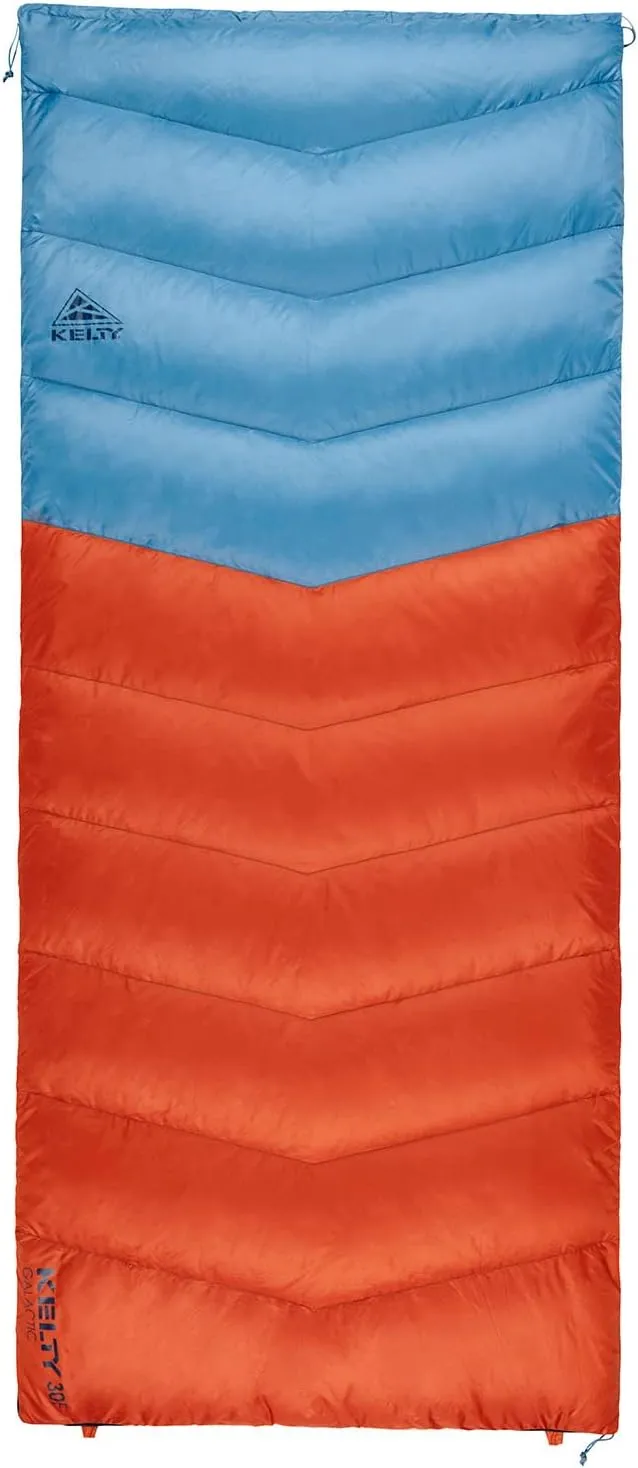 Kelty Galactic Down 30 Degree Sleeping Bag, 550 Fill Power RDS Trackable Down, Backpacking and Camping, Zip Together for 2P Sleeping Bag