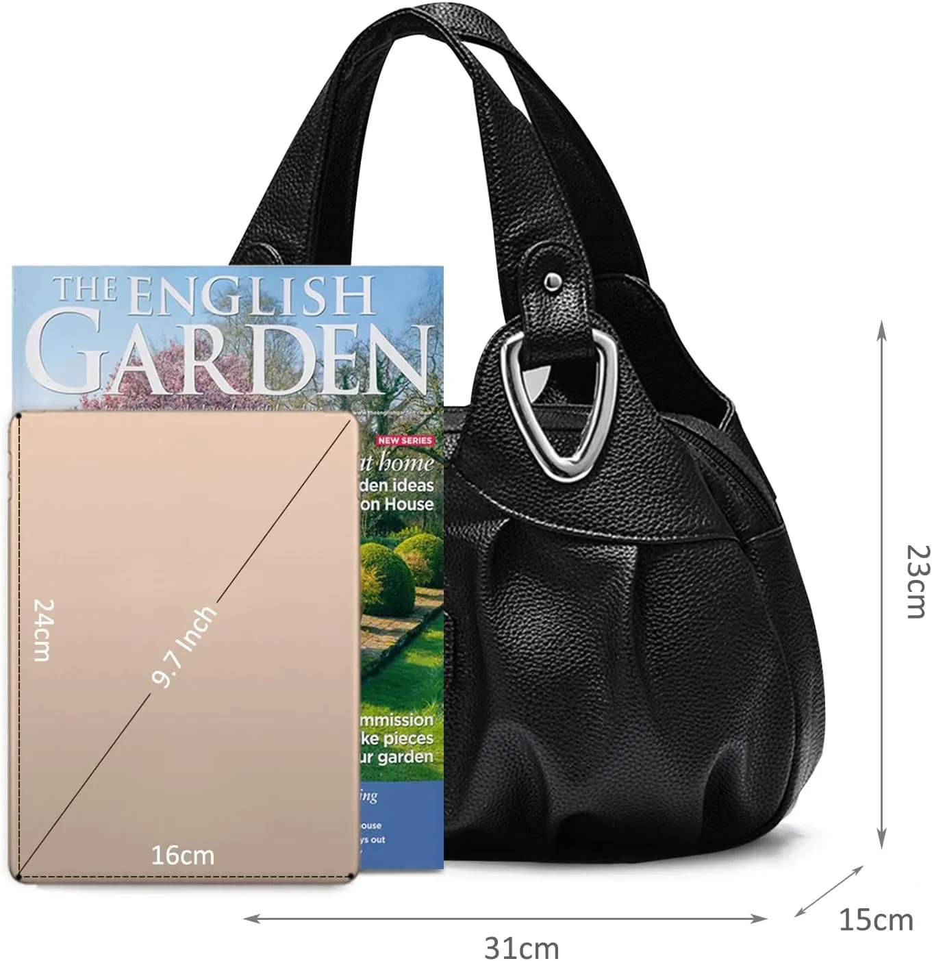 Ladies Fashion Handbags Elegant Top-handle Bags for Women Floral Shoulder Bags PU Leather