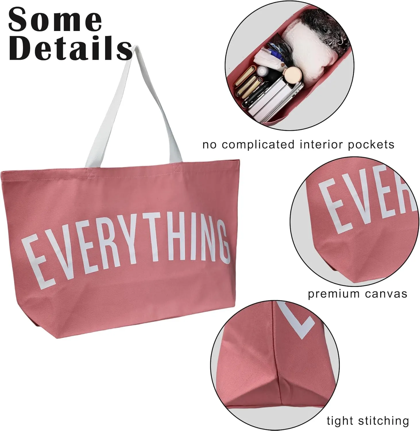 Large Canvas Tote Bag Reusable Grocery Bags Shopping Bags for Women Foldable Extra Large Everything Bag