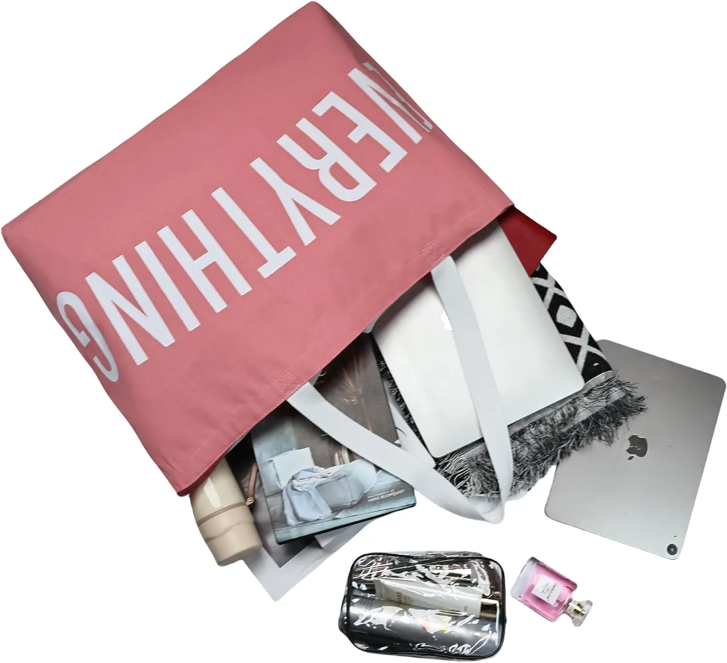 Large Canvas Tote Bag Reusable Grocery Bags Shopping Bags for Women Foldable Extra Large Everything Bag