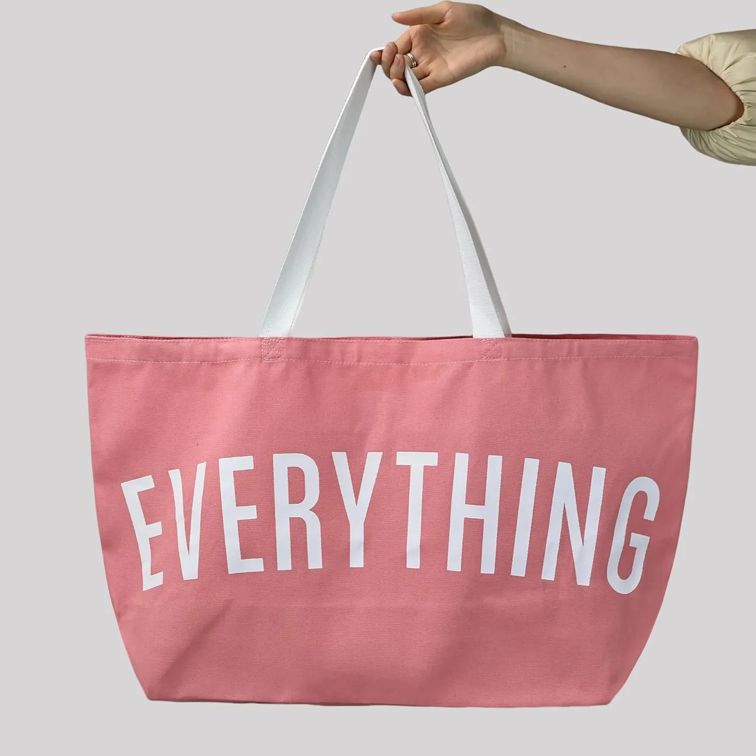 Large Canvas Tote Bag Reusable Grocery Bags Shopping Bags for Women Foldable Extra Large Everything Bag