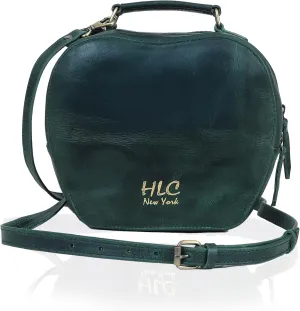 Leather Crossbody Bags for Women Trendy Looking Cross Body Shoulder Bag Designer Apple Purses (Green)