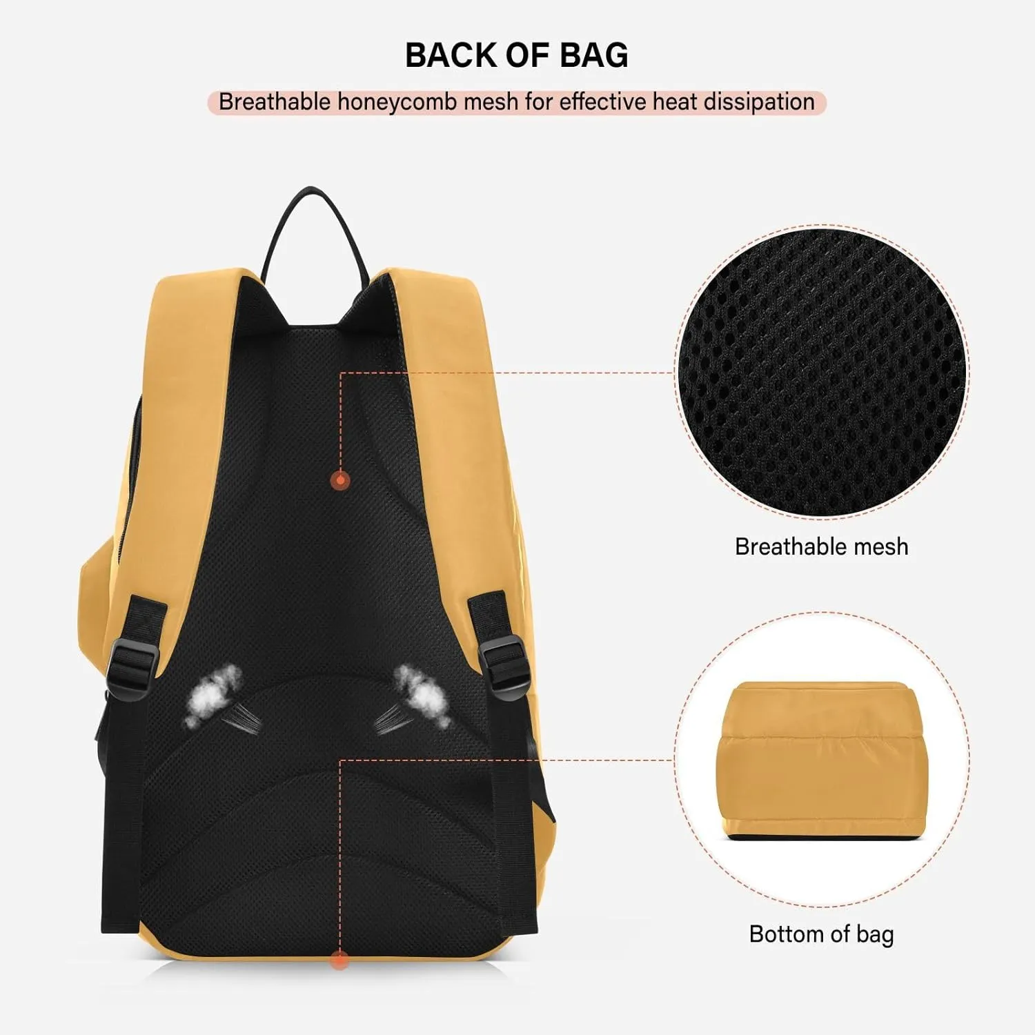MCHIVER Tennis Bags for Men Women Tennis Backpack Hold 2 Rackets Pickleball Padel Bags 11.81 * 7.87 * 17.11in