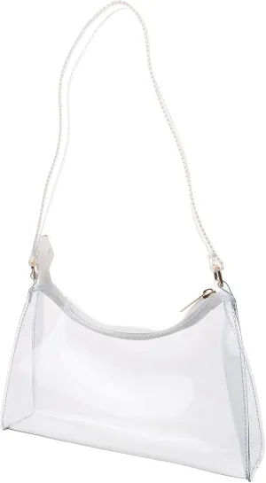 Mipcase Transparent Bag Clear Shoulder Bag Stadium Approved Clear Bags for Women Clear Bags for Stadium Clear Small Bag Clear Purse Shoulder Bag for Concert Small Clear Bag Handheld Bag